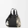Bolso Hammock compacto en tejido textil Negro/Blanco