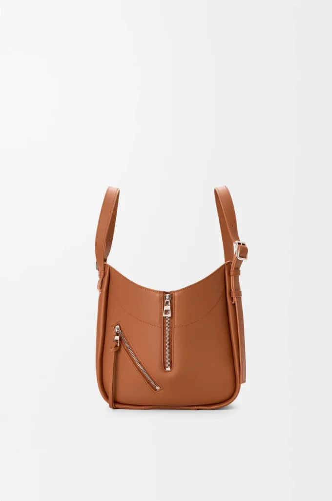 Bolso Hammock Flip en piel de becerro clásica color ardilla Bolso Hammock Flip en piel de becerro clásica color ardilla