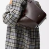 Bolso Hammock Flip en piel de becerro clásica Dark Chestnut Bolso Hammock Flip en piel de becerro clásica Dark Chestnut