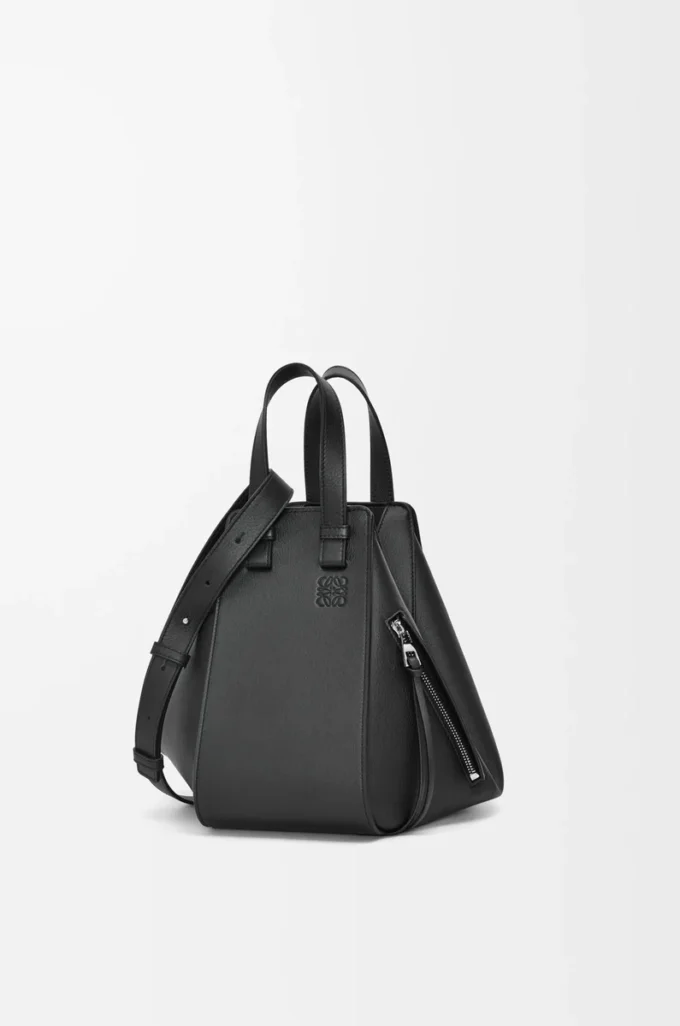 Bolso Hammock pequeño en piel de becerro clásica Negro Bolso Hammock pequeño en piel de becerro clásica Negro