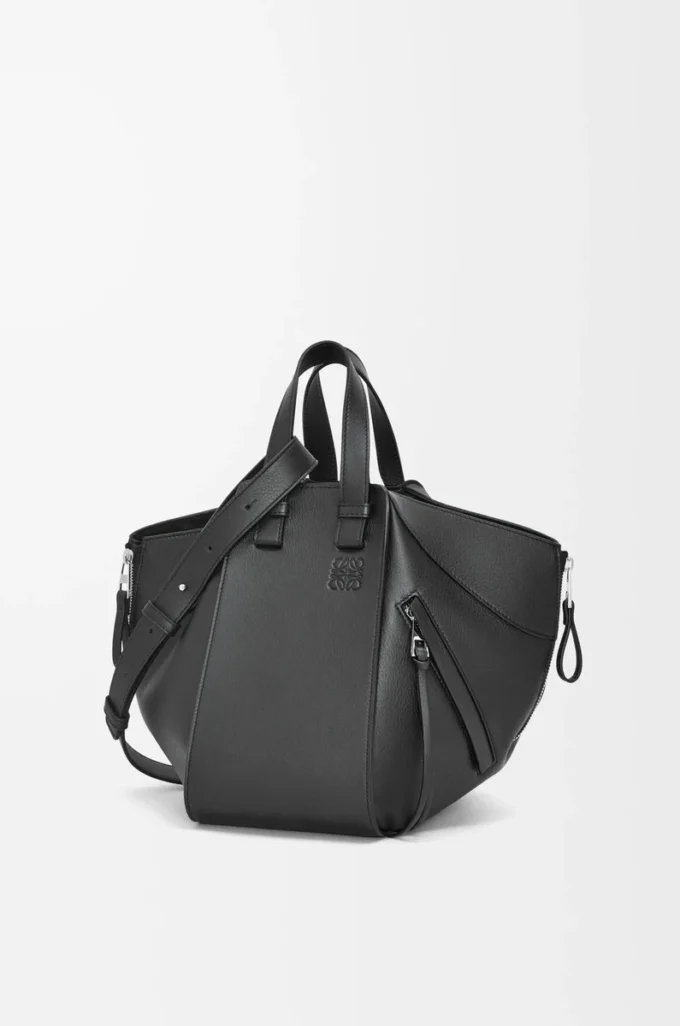 Bolso Hammock pequeño en piel de becerro clásica Negro Bolso Hammock pequeño en piel de becerro clásica Negro