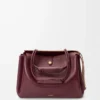 Bolso Madrid grande en piel de becerro flexible Burdeos oscuro Bolso Madrid grande en piel de becerro flexible Burdeos oscuro