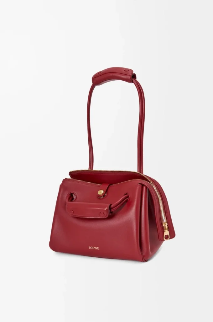 Bolso Madrid pequeño en piel de becerro flexible Burnt Red Bolso Madrid pequeño en piel de becerro flexible Burnt Red