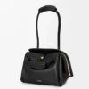 Bolso Madrid pequeño en piel de becerro flexible, color negro Bolso Madrid pequeño en piel de becerro flexible, color negro