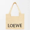 Bolso mediano LOEWE Font en rafia natural Bolso mediano LOEWE Font en rafia natural