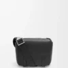 Bolso mensajero militar XS en suave piel de becerro granulada Negro Bolso mensajero militar XS en suave piel de becerro granulada Negro
