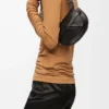 Bolso Mini Gate Dual en suave piel de becerro y jacquard Negro Bolso Mini Gate Dual en suave piel de becerro y jacquard Negro