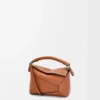Bolso Mini Puzzle Edge en piel de becerro clásica color tostado Bolso Mini Puzzle Edge en piel de becerro clásica color tostado