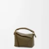 Bolso Mini Puzzle Edge en piel de becerro clásica Dark Khaki Bolso Mini Puzzle Edge en piel de becerro clásica Dark Khaki