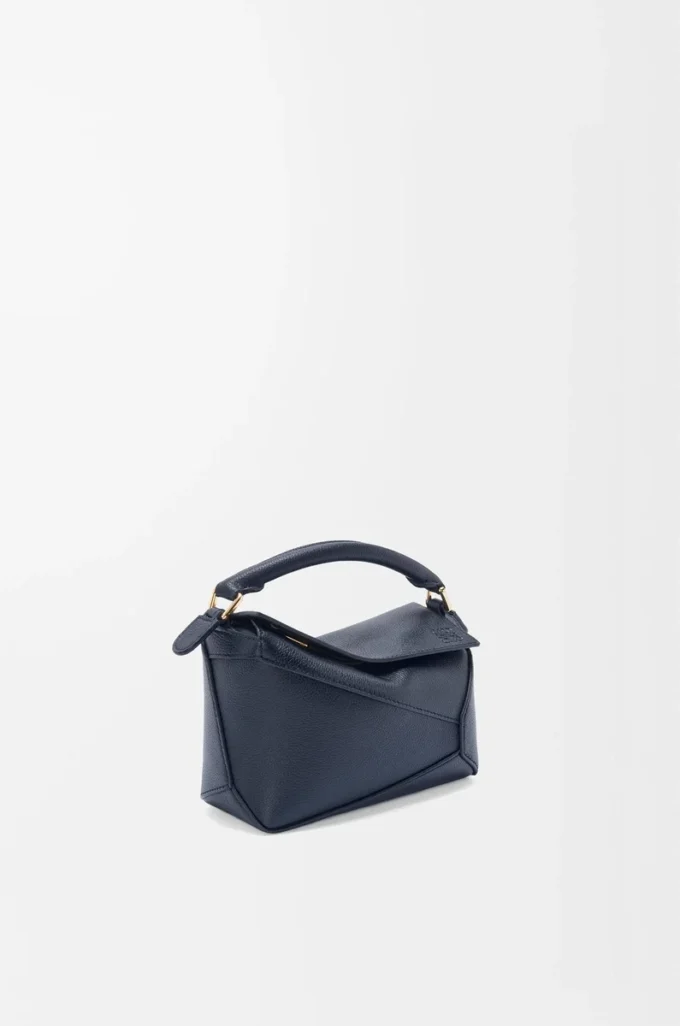Bolso Mini Puzzle Edge en piel de becerro granulada suave Deep Navy Bolso Mini Puzzle Edge en piel de becerro granulada suave Deep Navy