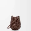 Bolso Nest Basket pequeño en piel de becerro color castaño Bolso Nest Basket pequeño en piel de becerro color castaño