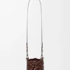 Bolso Nest Basket pequeño en piel de becerro color castaño Bolso Nest Basket pequeño en piel de becerro color castaño
