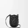 Bolso Nest Basket pequeño en piel de becerro negro Bolso Nest Basket pequeño en piel de becerro negro