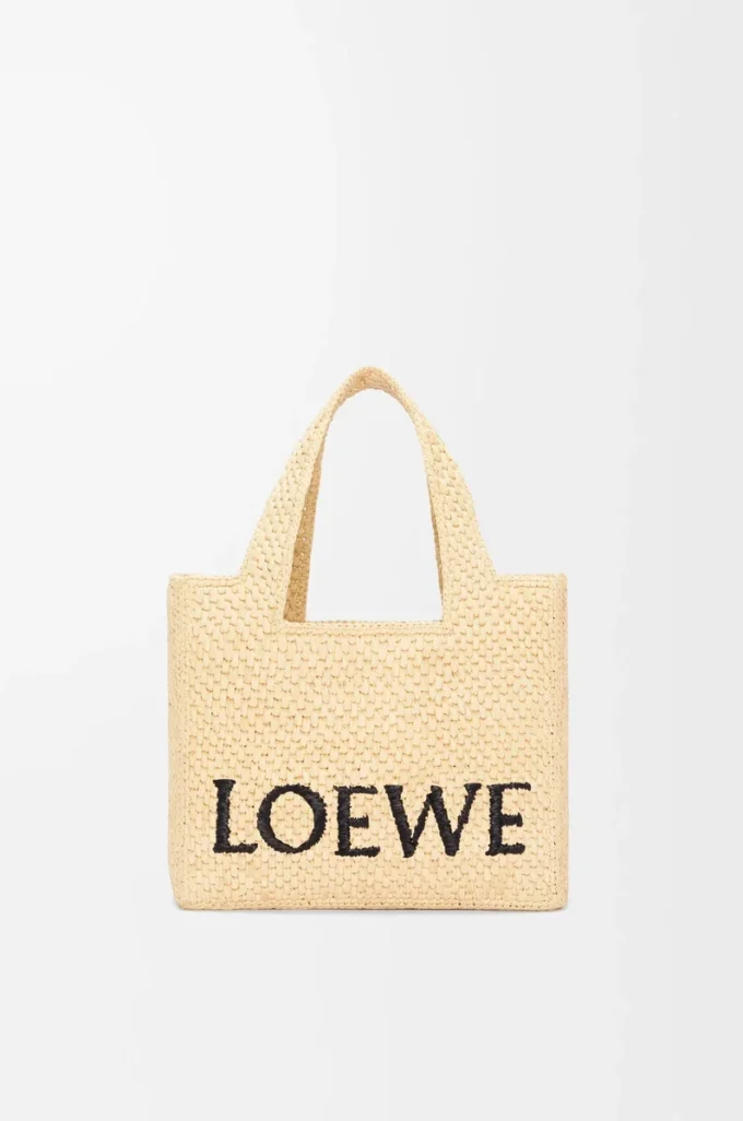 Bolso pequeño LOEWE Font en rafia Natural Bolso pequeño LOEWE Font en rafia Natural