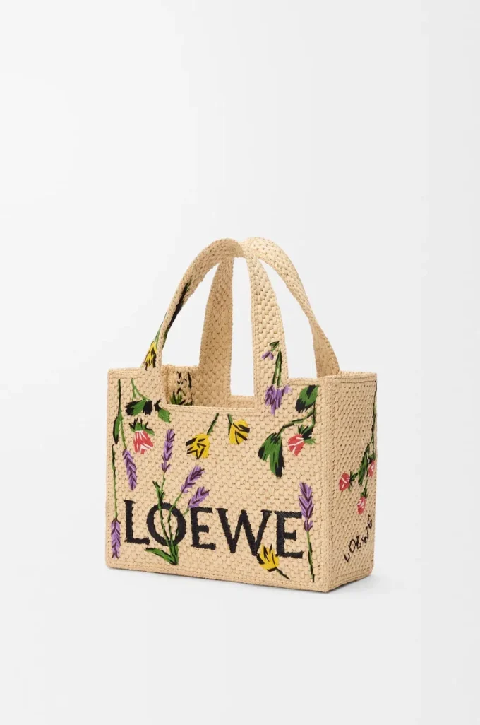 Bolso pequeño LOEWE Font en rafia Natural Bolso pequeño LOEWE Font en rafia Natural