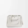 Bolso pequeño Madrid en piel de becerro granulada suave Soft White. Bolso pequeño Madrid en piel de becerro granulada suave Soft White.