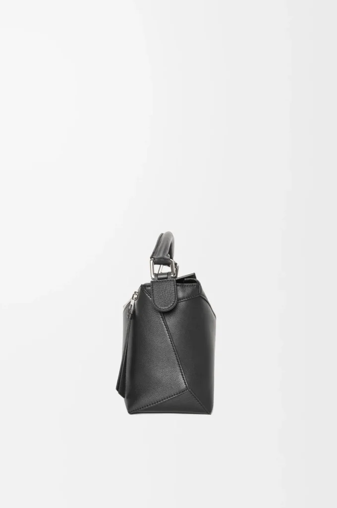 Bolso pequeño Puzzle Edge en piel de becerro clásica negro Bolso pequeño Puzzle Edge en piel de becerro clásica negro