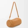 Bolso pulsera en piel de cordero napa plisada Warm Desert Bolso pulsera en piel de cordero napa plisada Warm Desert
