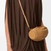 Bolso pulsera en piel de cordero napa plisada Warm Desert Bolso pulsera en piel de cordero napa plisada Warm Desert