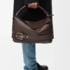 Bolso Puzzle Biker grande en piel de becerro brillante color castaño oscuro Bolso Puzzle Biker grande en piel de becerro brillante color castaño oscuro