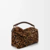 Bolso Puzzle Edge pequeño en piel de oveja estampada Beige/Marrón Bolso Puzzle Edge pequeño en piel de oveja estampada Beige/Marrón