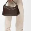 Bolso Puzzle Featherlight grande en piel de cordero napa Dark Chestnut
