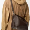 Bolso Puzzle Featherlight grande en piel de cordero napa Dark Chestnut