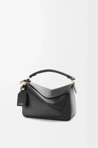 Bolso Puzzle Featherlight pequeño en piel de cordero napa color negro