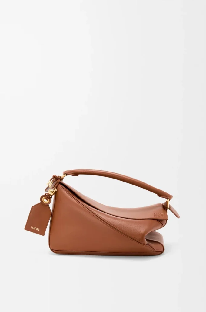 Bolso Puzzle Featherlight pequeño en piel de cordero napa color Pecan Bolso Puzzle Featherlight pequeño en piel de cordero napa color Pecan