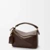 Bolso Puzzle Featherlight pequeño en piel de cordero napa Dark Chestnut Bolso Puzzle Featherlight pequeño en piel de cordero napa Dark Chestnut