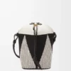 Bolso tipo cubo Small Treasure Bako en jacquard de lona y piel de becerro Natural/Negro Bolso tipo cubo Small Treasure Bako en jacquard de lona y piel de becerro Natural/Negro
