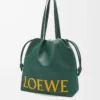 Bolso tote con logotipo Flamenco en piel de becerro napa Evergreen Bolso tote con logotipo Flamenco en piel de becerro napa Evergreen