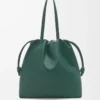 Bolso tote con logotipo Flamenco en piel de becerro napa Evergreen Bolso tote con logotipo Flamenco en piel de becerro napa Evergreen