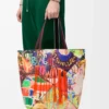 Bolso tote Puzzle Fold XL en piel de becerro clásica Burdeos oscuro/Multicolor Bolso tote Puzzle Fold XL en piel de becerro clásica Burdeos oscuro/Multicolor