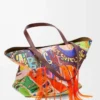 Bolso tote Puzzle Fold XL en piel de becerro clásica Burdeos oscuro/Multicolor Bolso tote Puzzle Fold XL en piel de becerro clásica Burdeos oscuro/Multicolor