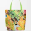 Bolso tote Puzzle Fold XL en piel de becerro clásica Verde vivo/Multicolor Bolso tote Puzzle Fold XL en piel de becerro clásica Verde vivo/Multicolor