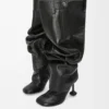 Bota por encima de la rodilla Toy en piel de cordero napa. Negro Bota por encima de la rodilla Toy en piel de cordero napa. Negro