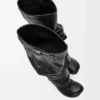 Bota por encima de la rodilla Toy en piel de cordero napa. Negro Bota por encima de la rodilla Toy en piel de cordero napa. Negro