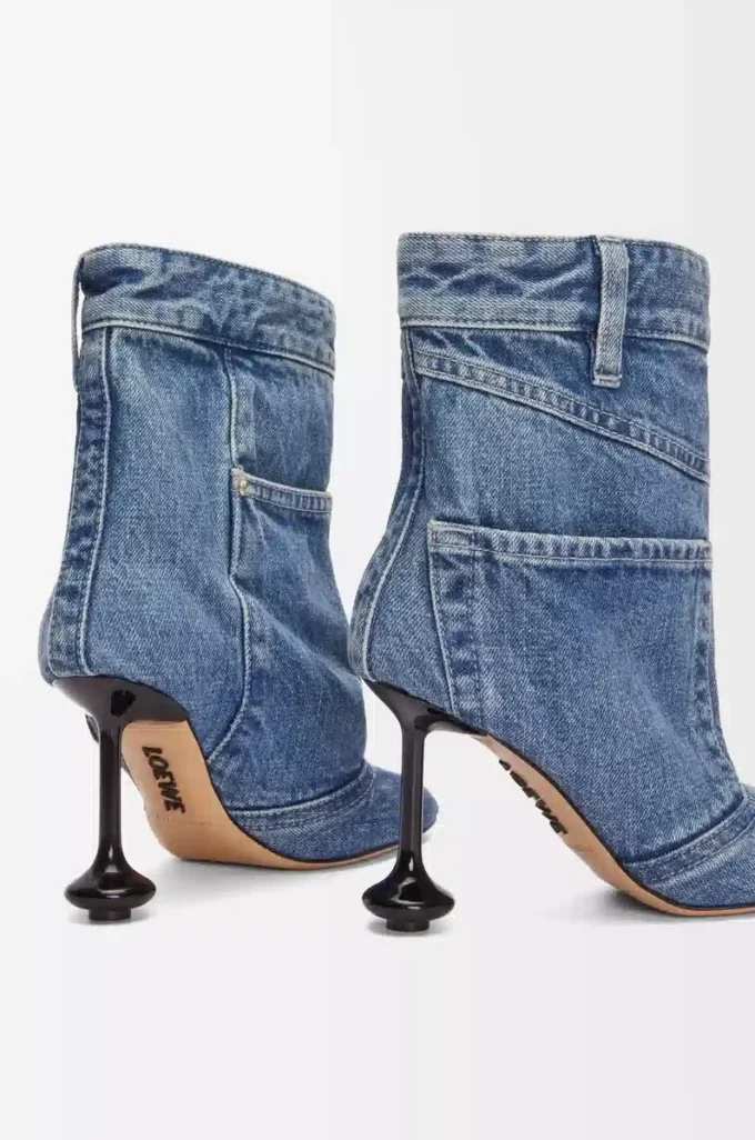 Botines Toy Panta en denim lavado Denim lavado Botines Toy Panta en denim lavado Denim lavado