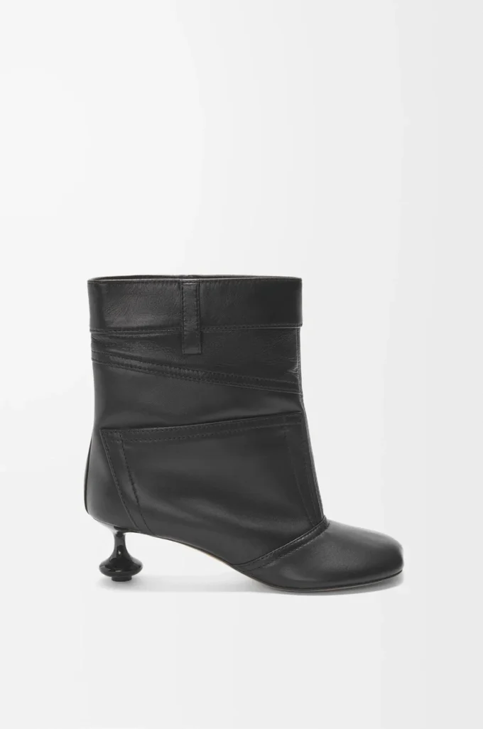 Botín Toy Panta en piel de cordero Black Botín Toy Panta en piel de cordero Black