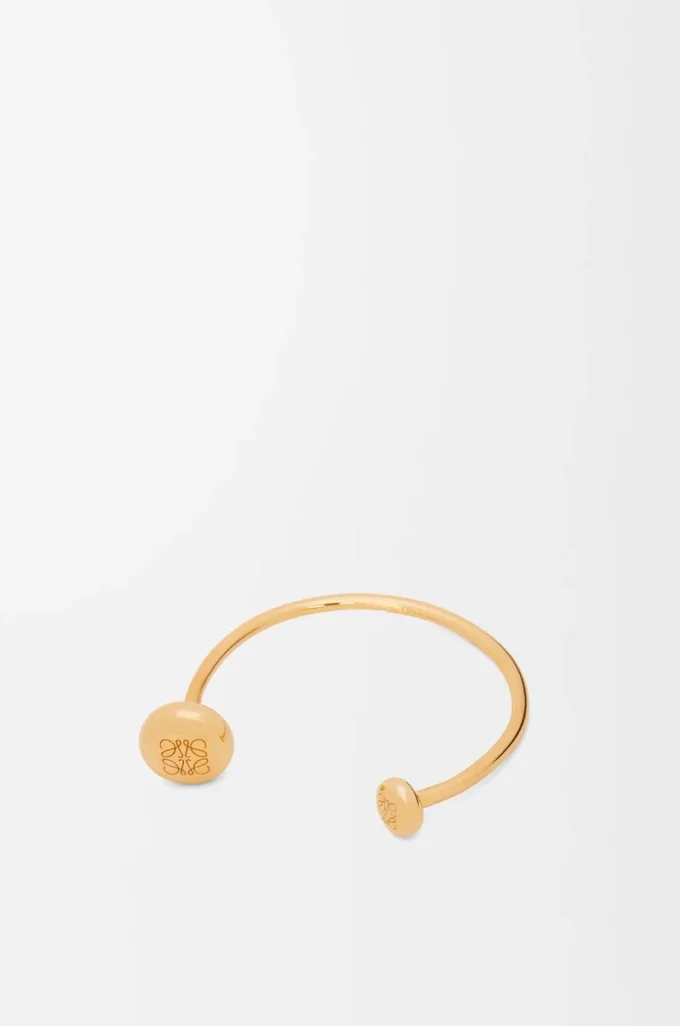Brazalete Anagram Pebble en plata de ley Oro Brazalete Anagram Pebble en plata de ley Oro