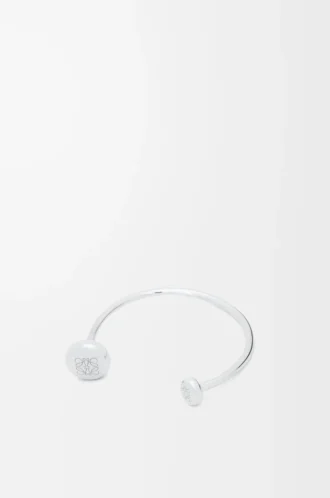 Brazalete Anagram Pebble en plata de ley Plata