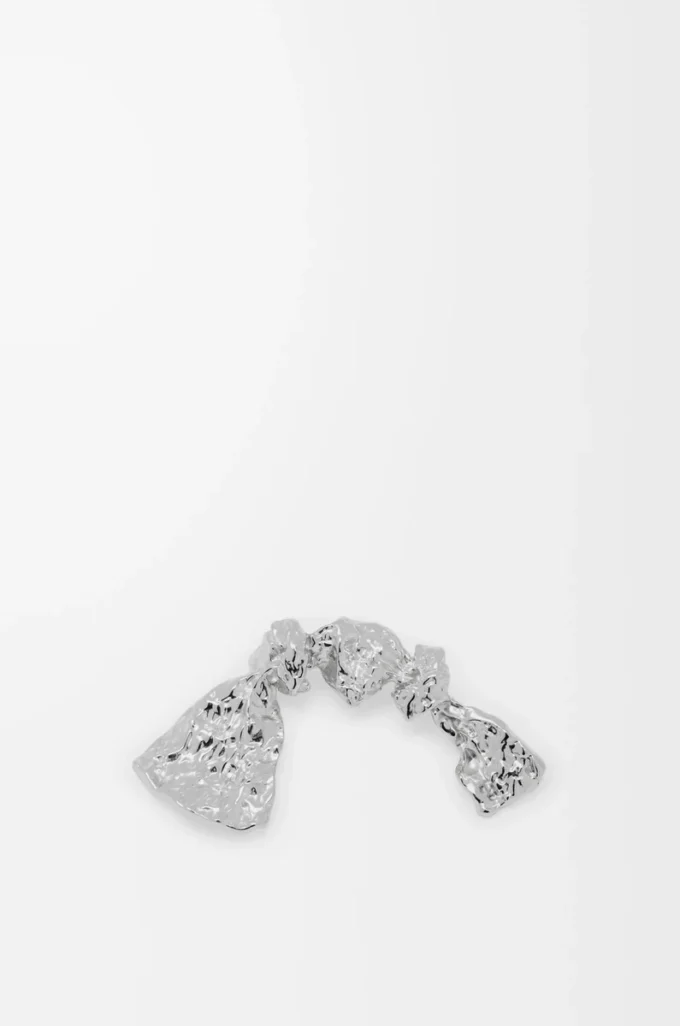 Broche BoWED Tie en plata de ley Plata Broche BoWED Tie en plata de ley Plata