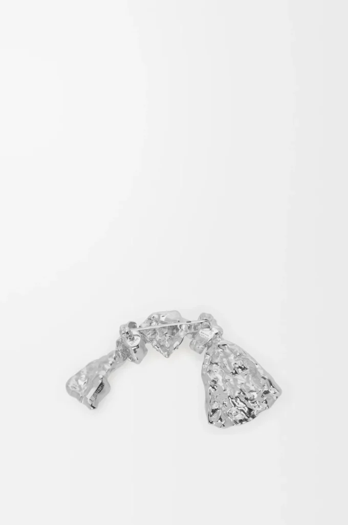 Broche BoWED Tie en plata de ley Plata Broche BoWED Tie en plata de ley Plata