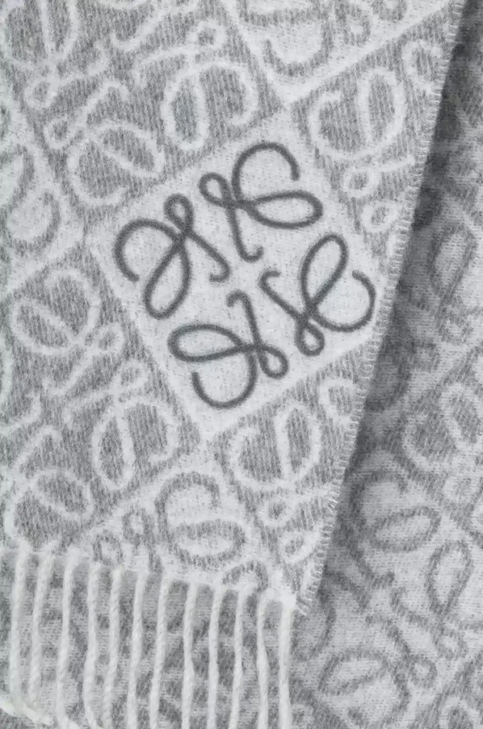 Bufanda Anagram de lana y cachemira Gris