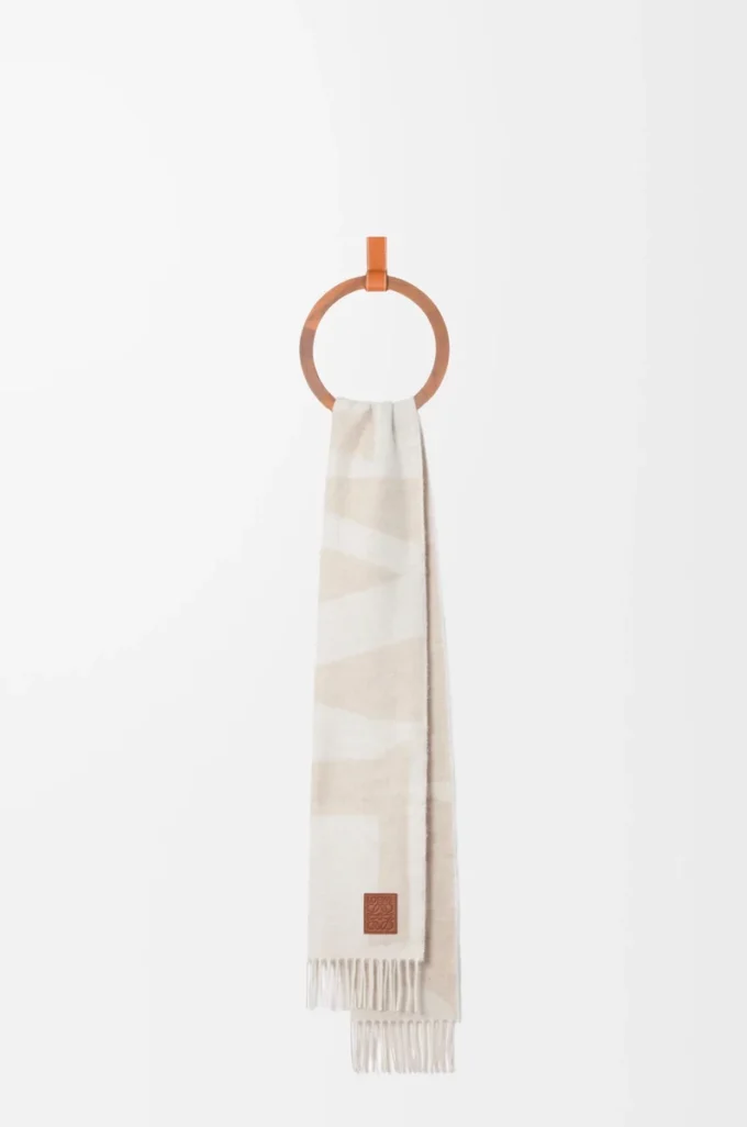 Bufanda de cachemira Beige claro/Beige