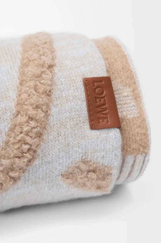 Bufanda de lana y cachemira Beige Melange Bufanda de lana y cachemira Beige Melange