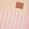 Bufanda de mezcla de alpaca y lana Melocotón/Matcha/Rosa Bufanda de mezcla de alpaca y lana Melocotón/Matcha/Rosa