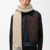 Bufanda LOEWE en mezcla de alpaca y lana Beige/Crudo Bufanda LOEWE en mezcla de alpaca y lana Beige/Crudo