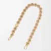 Cadena de donuts en piel de becerro Silk Beige